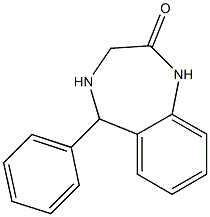 1,3,4,5-Tetrahydro-5-(phenyl)-2H-1,4-benzodiazepin-2-one Struktur