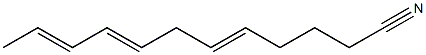 5,8,10-Dodecatrienenitrile Struktur