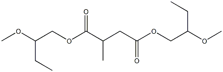 Methylsuccinic acid bis(2-methoxybutyl) ester Struktur