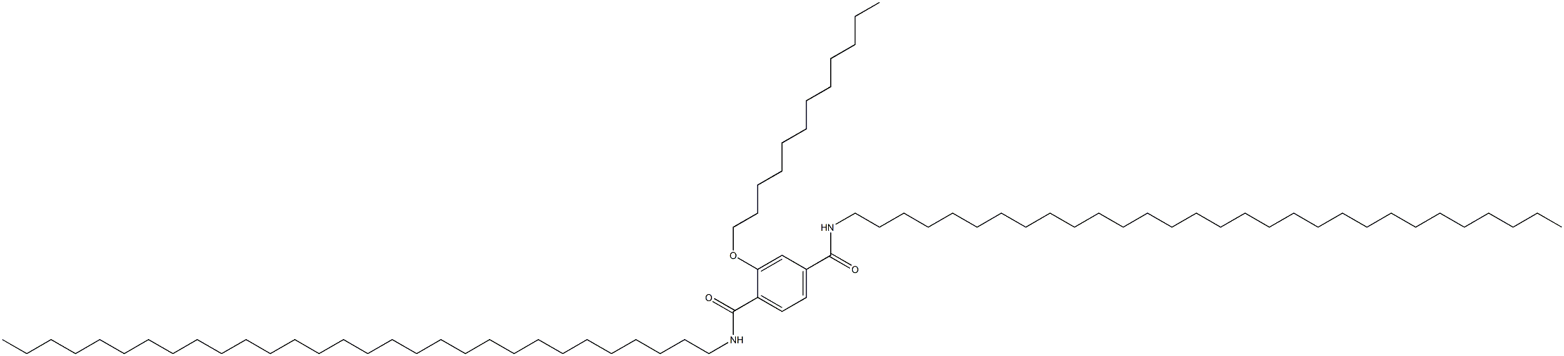 2-(Dodecyloxy)-N,N'-ditriacontylterephthalamide Struktur