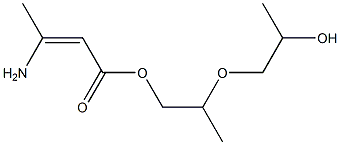 (Z)-3-Amino-2-butenoic acid [2-(2-hydroxypropoxy)propyl] ester Struktur