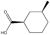 cis-3-Methylcyclohexanecarboxylic acid Struktur