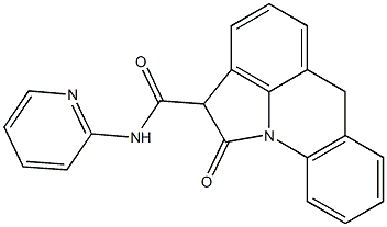 N-(2-Pyridinyl)-1,2-dihydro-1-oxo-6H-pyrrolo[3,2,1-de]acridine-2-carboxamide Struktur