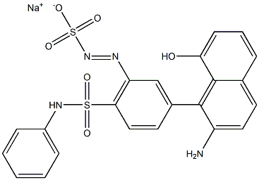 4-(2-Amino-8-hydroxynaphthyl-6-sulfo)azo-N-phenylbenzenesulfonamide sodium salt Struktur