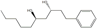 (3R,5R)-1-Phenyl-3,5-decanediol Struktur