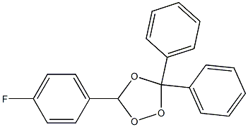 3-(4-Fluorophenyl)-5,5-diphenyl-1,2,4-trioxolane Struktur