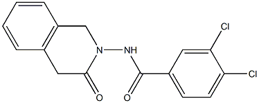 3,4-Dichloro-N-(3-oxo-1,2,3,4-tetrahydroisoquinolin-2-yl)benzamide Struktur