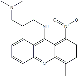 1-Nitro-N-[3-(dimethylamino)propyl]-4-methylacridin-9-amine Struktur