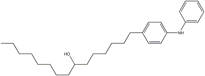 4-(7-Hydroxypentadecyl)phenylphenylamine Struktur