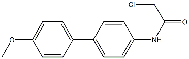 N-(4'-Methoxy-1,1'-biphenyl-4-yl)chloroacetamide Struktur