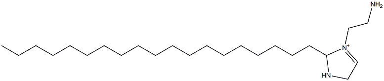 3-(2-Aminoethyl)-2-nonadecyl-3-imidazoline-3-ium Struktur