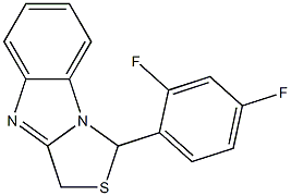 1-[2,4-Difluorophenyl]-3H-thiazolo[3,4-a]benzimidazole Struktur