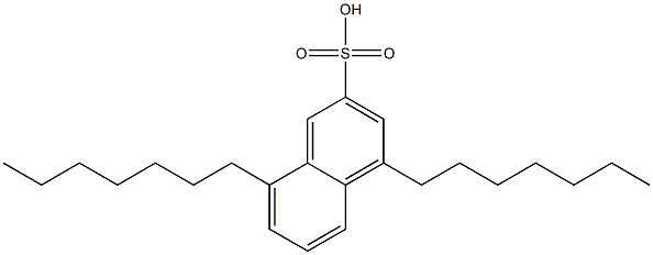 4,8-Diheptyl-2-naphthalenesulfonic acid Struktur