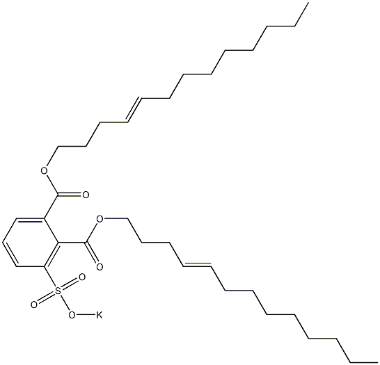 3-(Potassiosulfo)phthalic acid di(4-tridecenyl) ester Struktur