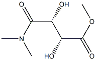 (2R,3R)-3-(Dimethylcarbamoyl)-2,3-dihydroxypropionic acid methyl ester Struktur