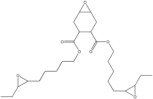 7-Oxabicyclo[4.1.0]heptane-3,4-dicarboxylic acid bis(6,7-epoxynonan-1-yl) ester Struktur