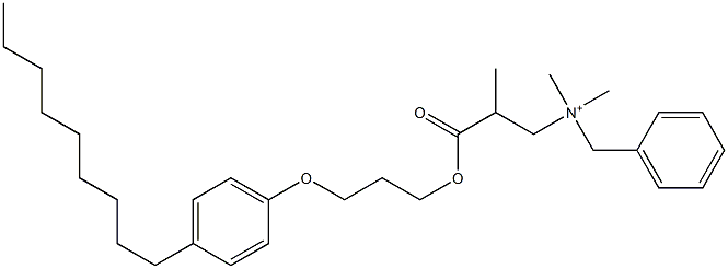 N,N-Dimethyl-N-benzyl-N-[2-[[3-(4-nonylphenyloxy)propyl]oxycarbonyl]propyl]aminium Struktur