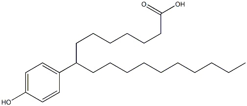 8-(4-Hydroxyphenyl)stearic acid Struktur