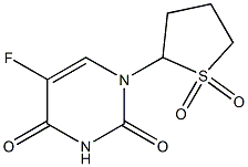 2-(5-Fluorouracil-1-yl)tetrahydrothiophene-1,1-dioxide Struktur