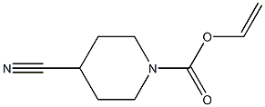 4-Cyanopiperidine-1-carboxylic acid vinyl ester Struktur