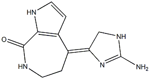 4-[(2-Amino-1,5-dihydro-4H-imidazol)-4-ylidene]-4,5,6,7-tetrahydropyrrolo[2,3-c]azepin-8(1H)-one Struktur