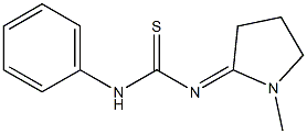 1-Methyl-2-[[phenylamino(thioxo)methyl]imino]pyrrolidine Struktur