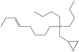 Dibutyl(5-octenyl)glycidylaminium Struktur