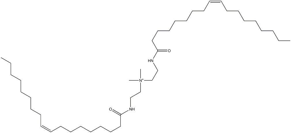 N,N-Dimethyl-2-[[(Z)-1-oxo-9-octadecenyl]amino]-N-[2-[[(Z)-1-oxo-9-octadecenyl]amino]ethyl]ethanaminium Struktur