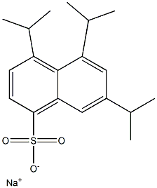 4,5,7-Triisopropyl-1-naphthalenesulfonic acid sodium salt Struktur