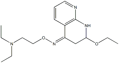 2-Ethoxy-4-[[2-(diethylamino)ethoxy]imino]-1,2,3,4-tetrahydro-1,8-naphthyridine Struktur