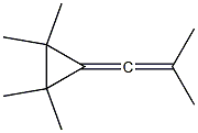 1,1,2,2-Tetramethyl-3-(2-methyl-1-propenylidene)cyclopropane Struktur