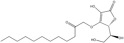 3-O-(2-Oxododecyl)-L-ascorbic acid Struktur