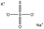 Potassium sodium thiosulfate Struktur