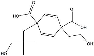 Terephthalic acid 1-(2-hydroxyethyl)4-(3-hydroxy-2,2-dimethylpropyl) ester Struktur