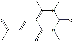 5-(3-Oxo-1-butenyl)-1,3,6-trimethylpyrimidine-2,4(1H,3H)-dione Struktur