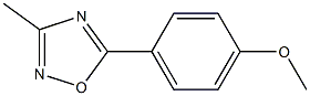 3-Methyl-5-(4-methoxyphenyl)-1,2,4-oxadiazole Struktur