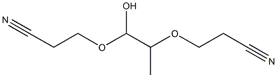 1,2-Bis(2-cyanoethoxy)-1-propanol Struktur