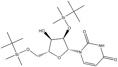 2'-O,5'-O-Bis(tert-butyldimethylsilyl)uridine Struktur