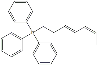 [(3E,5Z)-3,5-Heptadien]-1-yltriphenylphosphonium Struktur