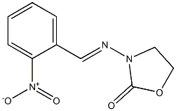 3-(2-Nitrobenzylideneamino)oxazolidine-2-one Struktur