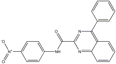 N-(4-Nitrophenyl)-4-phenylquinazoline-2-carboxamide Struktur