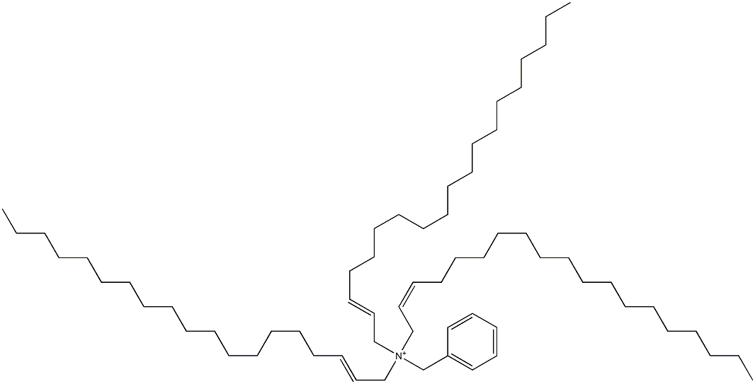 Tri(2-nonadecenyl)benzylaminium Struktur