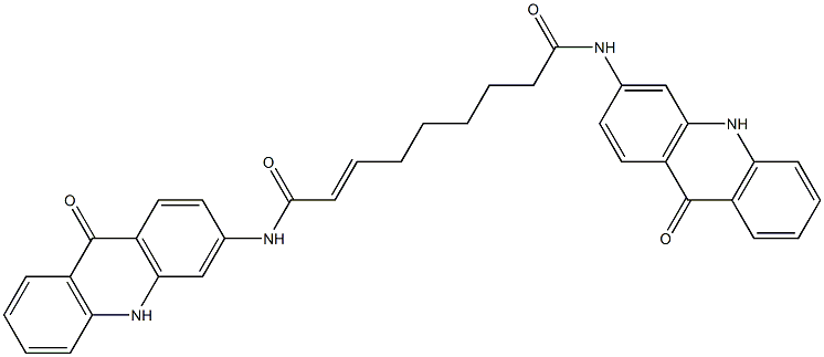 N,N'-Bis[(9,10-dihydro-9-oxoacridin)-3-yl]azeleinamide Struktur