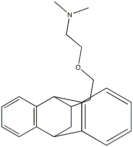 2-[2-(9,10-Dihydro-9,10-ethanoanthracen-11-yl)ethoxy]-N,N-dimethylethanamine Struktur