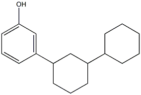 3-(3-Cyclohexylcyclohexyl)phenol Struktur