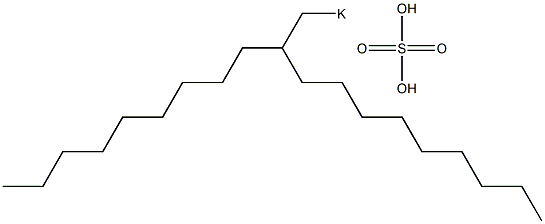 Sulfuric acid 2-nonylundecyl=potassium salt Struktur