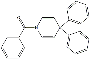 1,4-Dihydro-4,4-diphenyl-1-benzoylpyridine Struktur