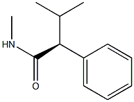 [S,(+)]-N,3-Dimethyl-2-phenylbutyramide Struktur