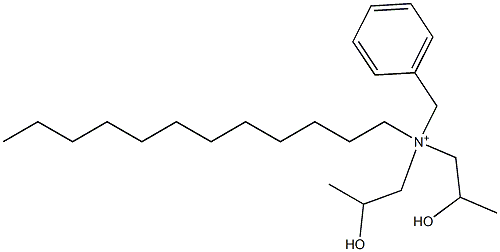 N-Dodecyl-N,N-bis(2-hydroxypropyl)benzenemethanaminium Struktur