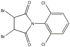 1-(2,6-Dichlorophenyl)-3,4-dibromopyrrolidine-2,5-dione Struktur